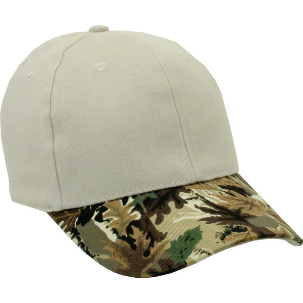 Camouflage Cotton Twill Visor Adjustable Snapback Baseball Cap 